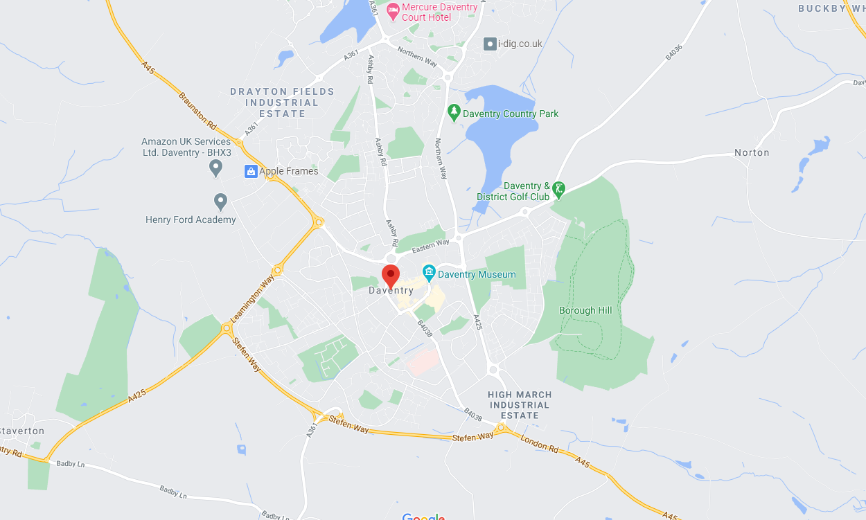 Daventry map