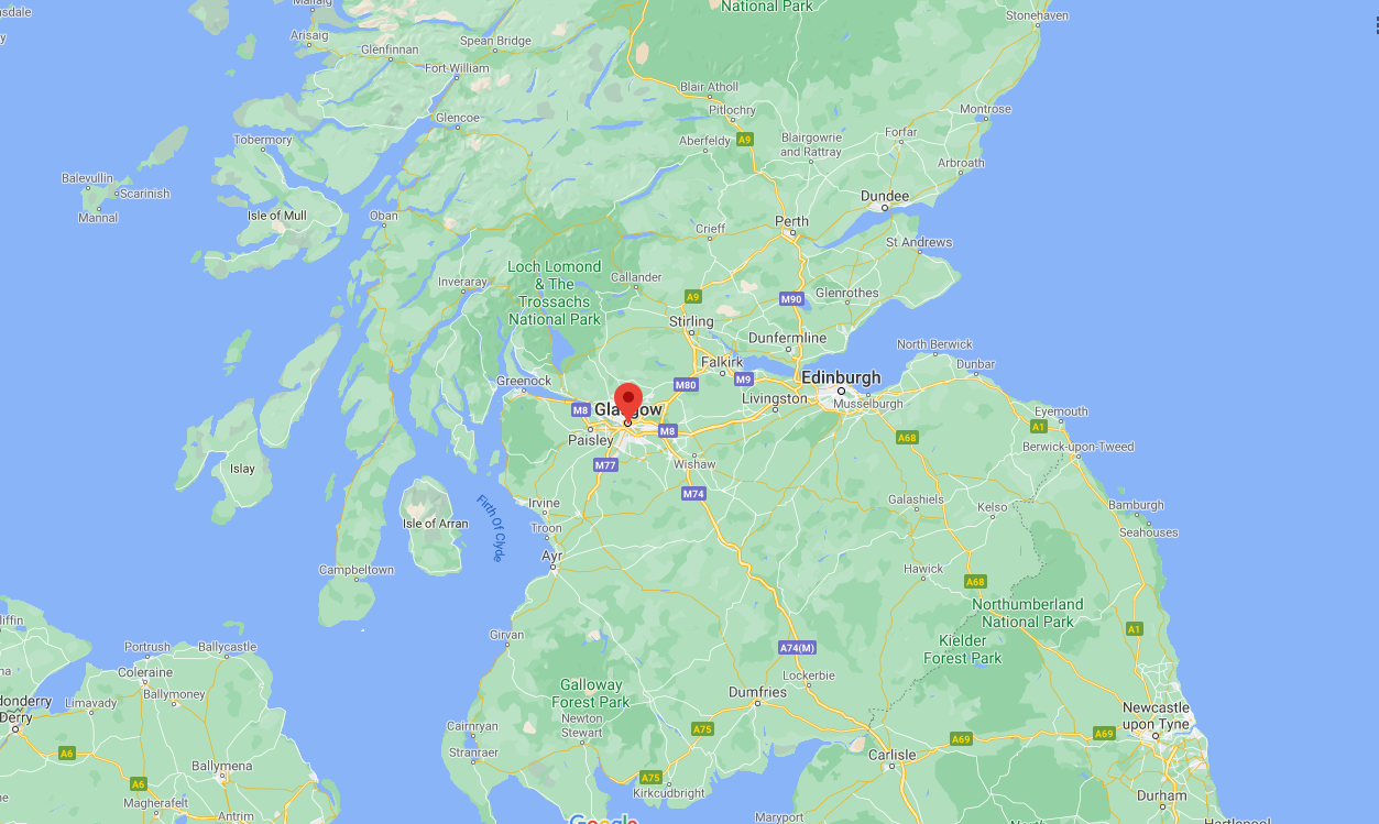 Glasgow map