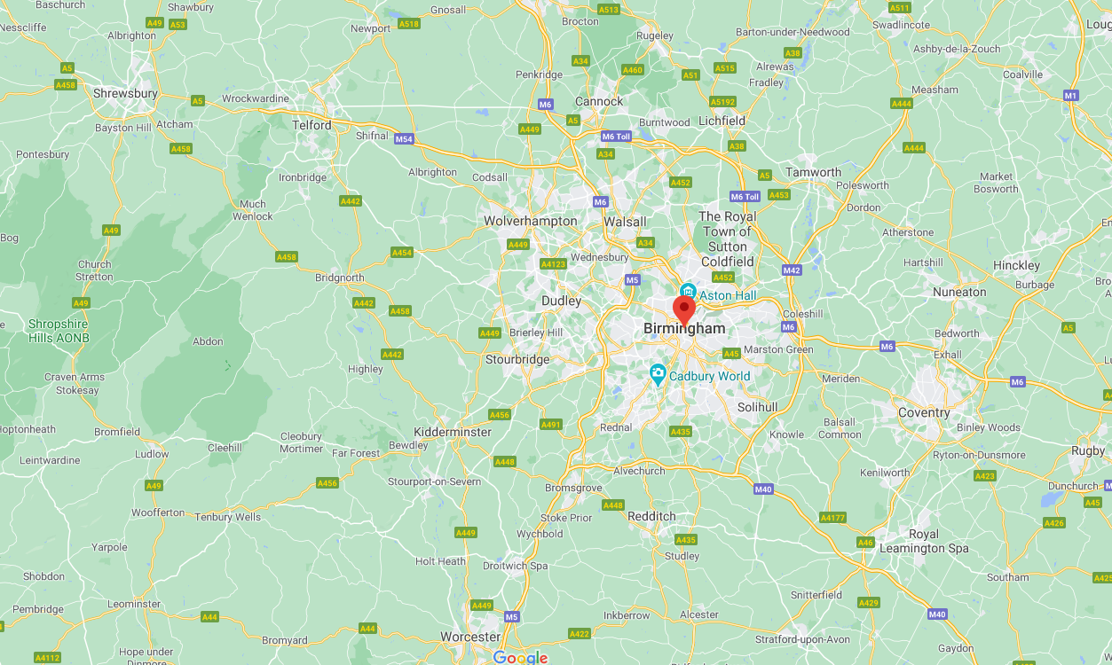 Birmingham map
