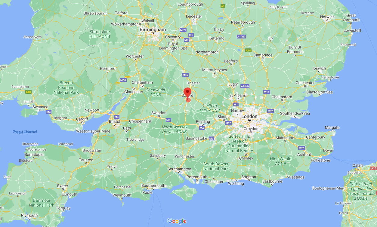 Oxford map